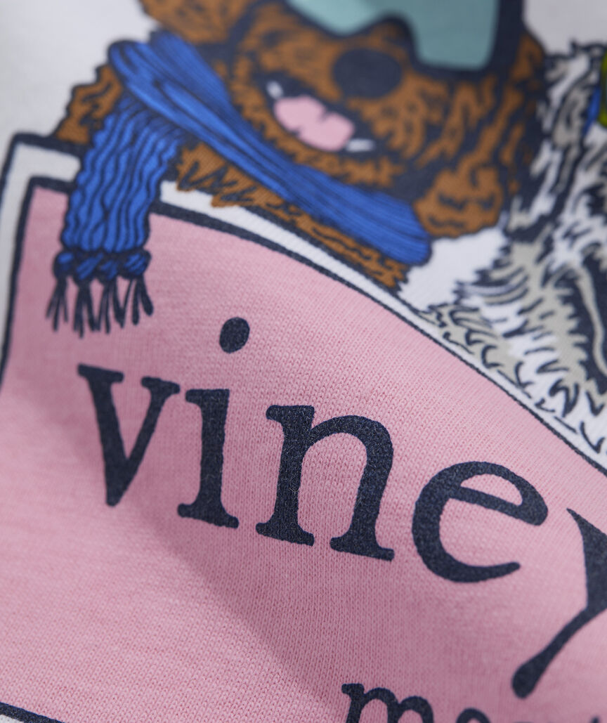 Boys' Winter Pups Logo Box Long-Sleeve Tee