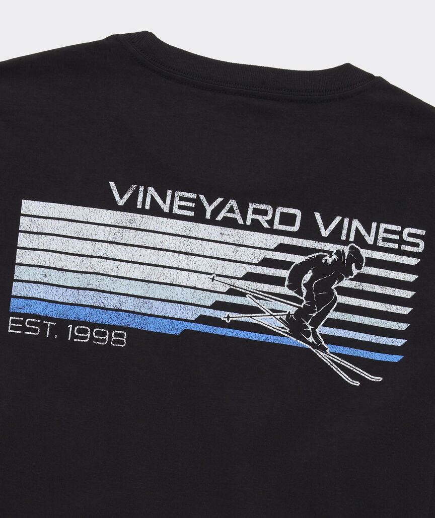 Retro Skier Long-Sleeve Pocket Tee