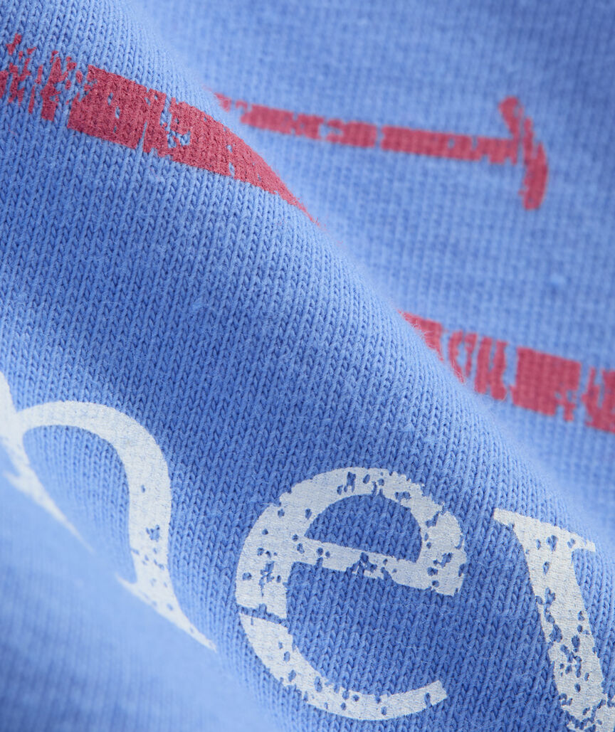 Girls' Two-Toned Vintage Whale Short-Sleeve Pocket Tee