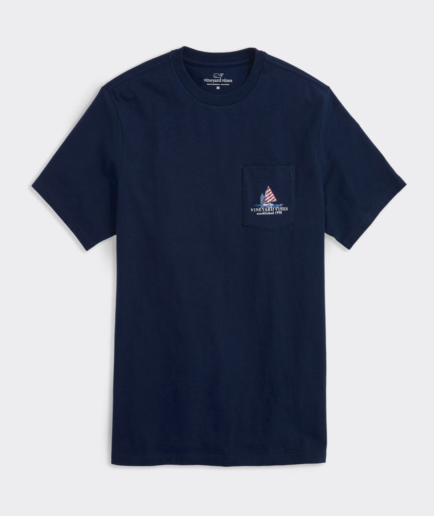 Americana Sails Short-Sleeve Pocket Tee