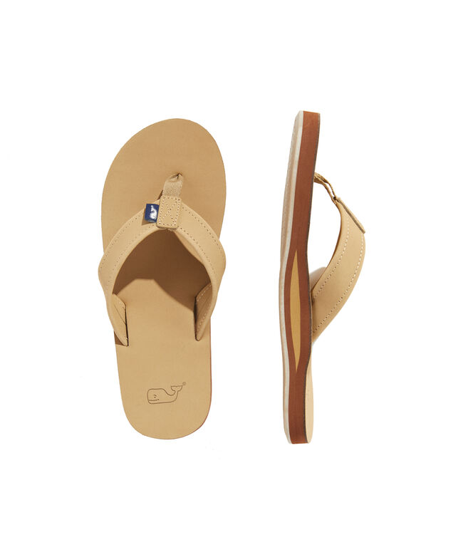 OUTLET Classic Leather Flip Flops