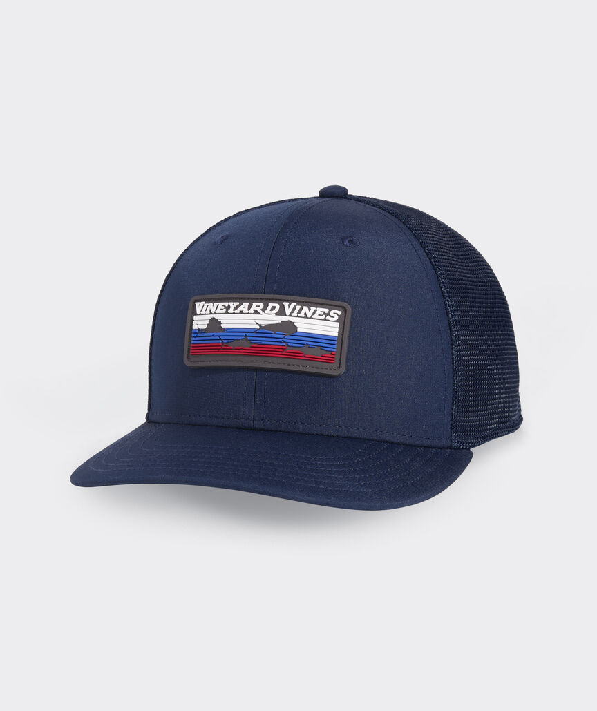 Retro Fish Rubber Patch Trucker Hat