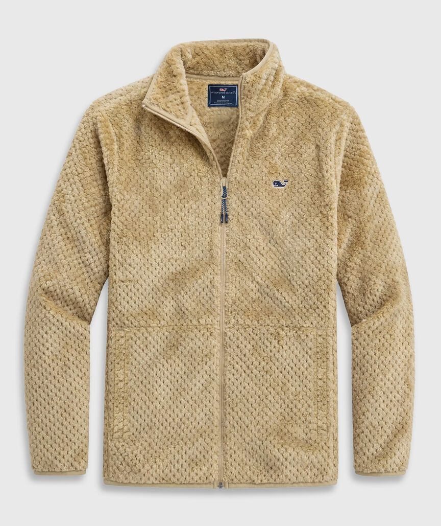 OUTLET Textured Fleece Full-Zip Jacket