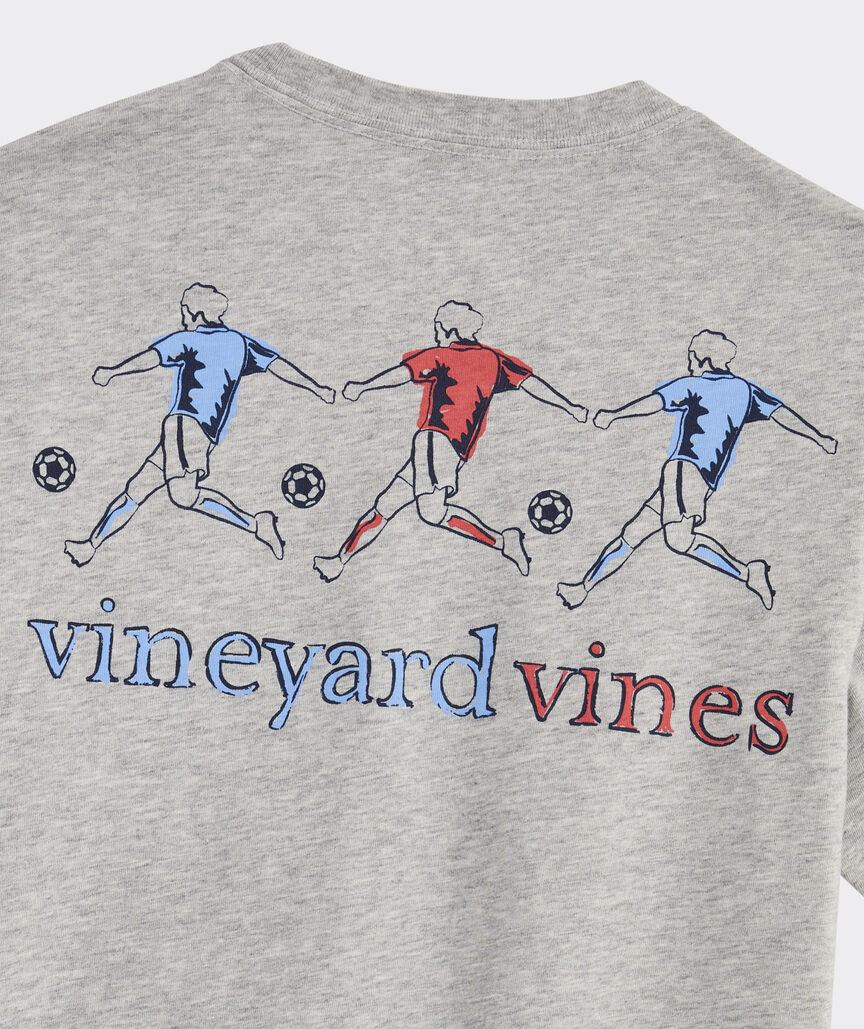 Boys' Soccer Outline Short-Sleeve Pocket Tee