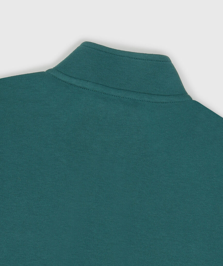OUTLET Boys' Santa Whale Embroidered Jersey Half-Zip