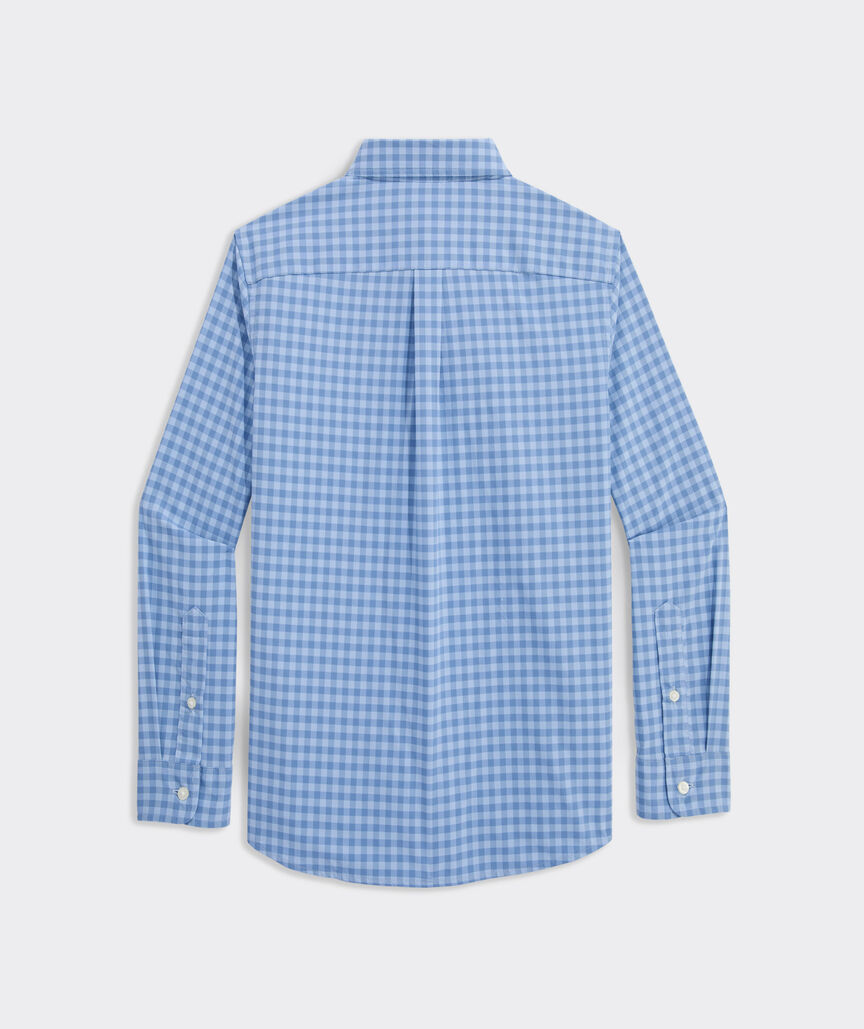 Boys' Performance Topsail Gingham Featherweight Shirt