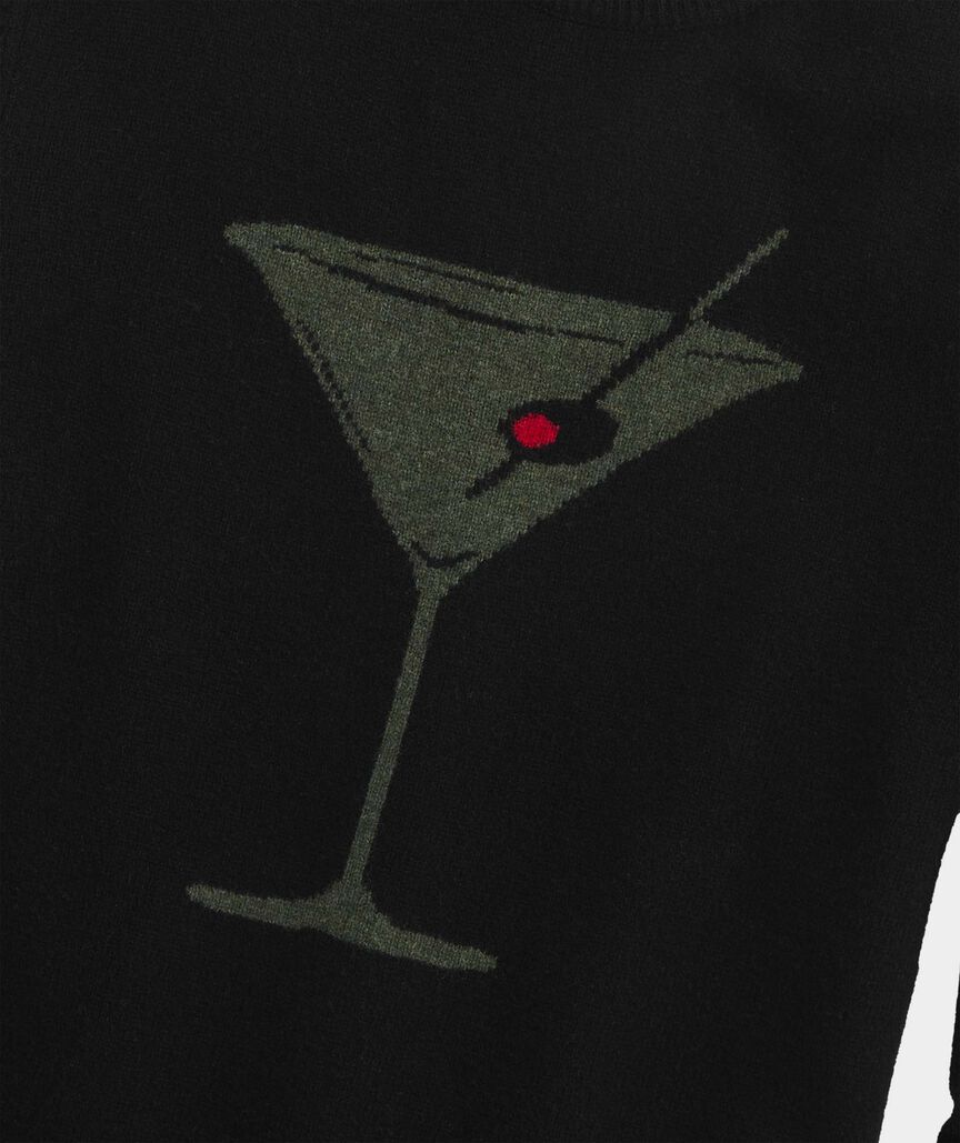 Merino Wool Martini Crewneck Sweater