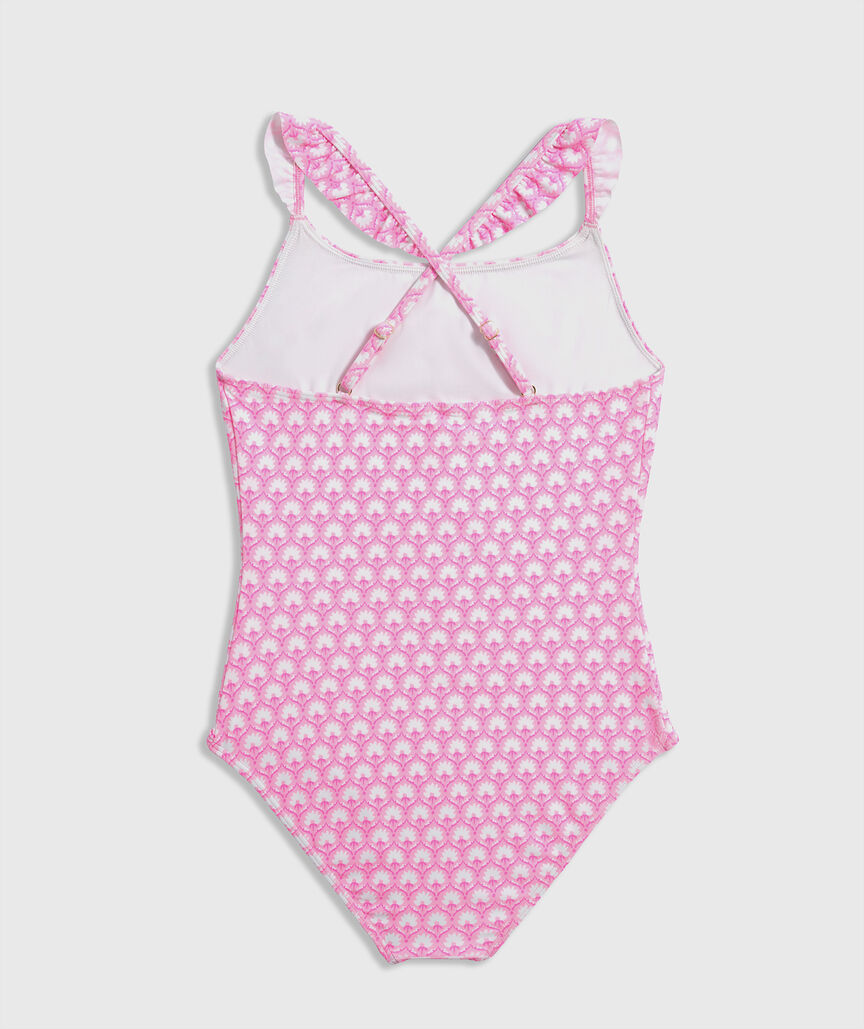 OUTLET Girls' Printed Ruffle One-Piece