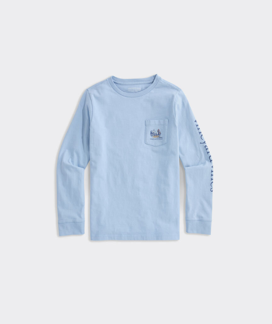 Kentucky Derby Boys' Painted Race Long-Sleeve Pocket Tee