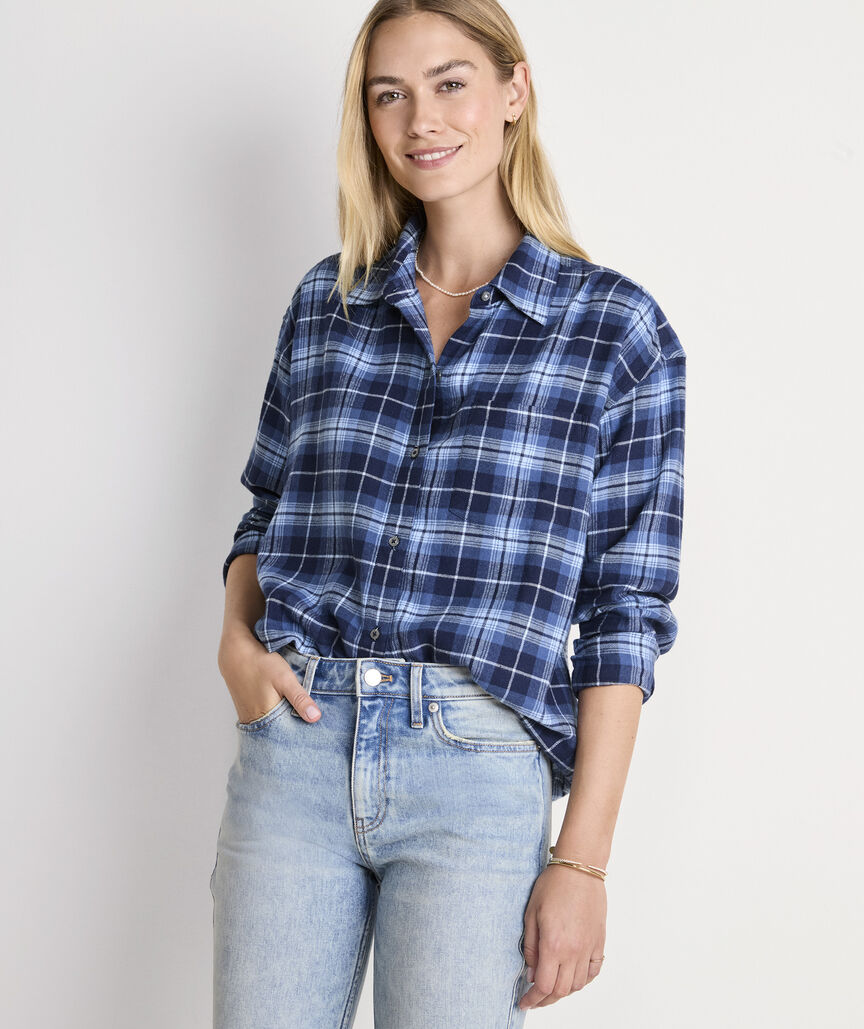 Birdie Flannel Button-Down