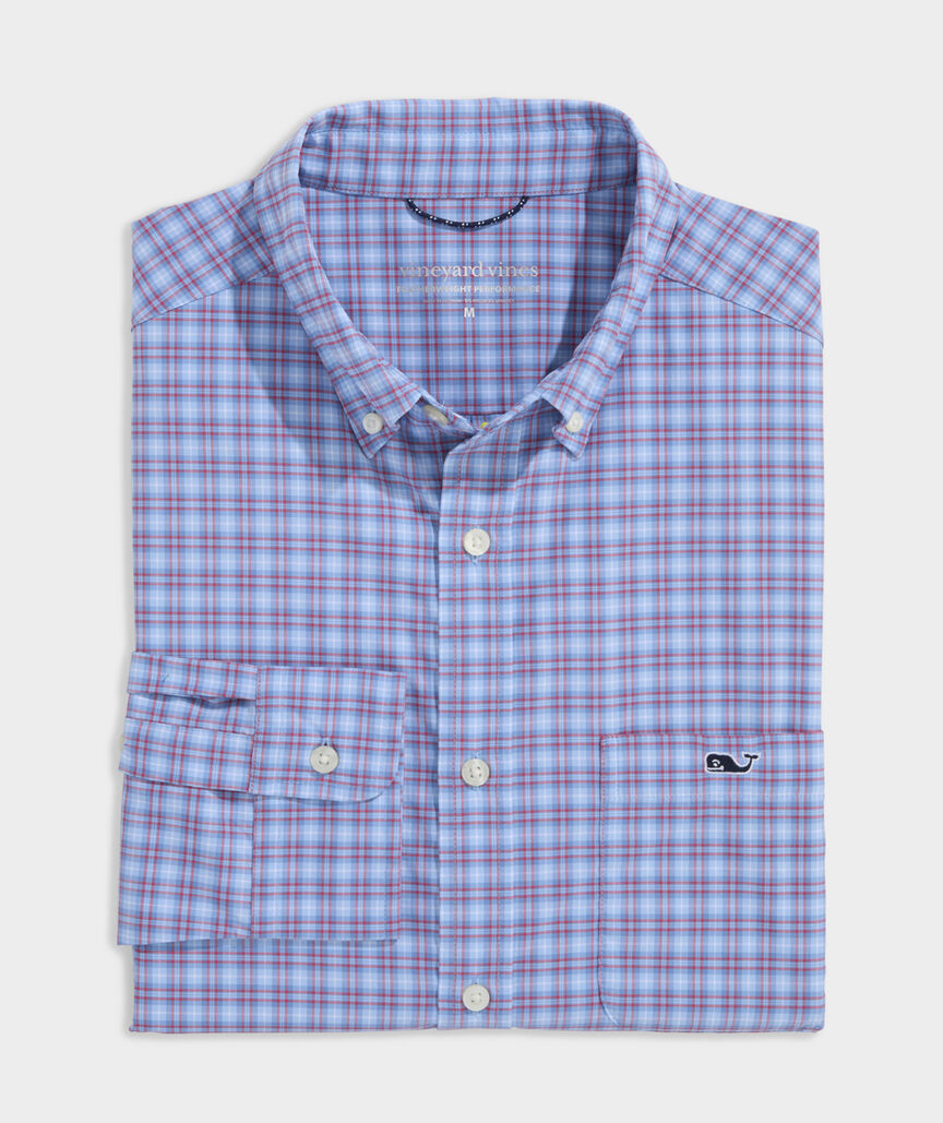 Cobia Check Featherweight Performance Shirt
