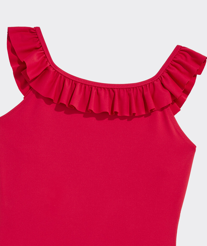 Girls' Scoop Ruffle One-Piece
