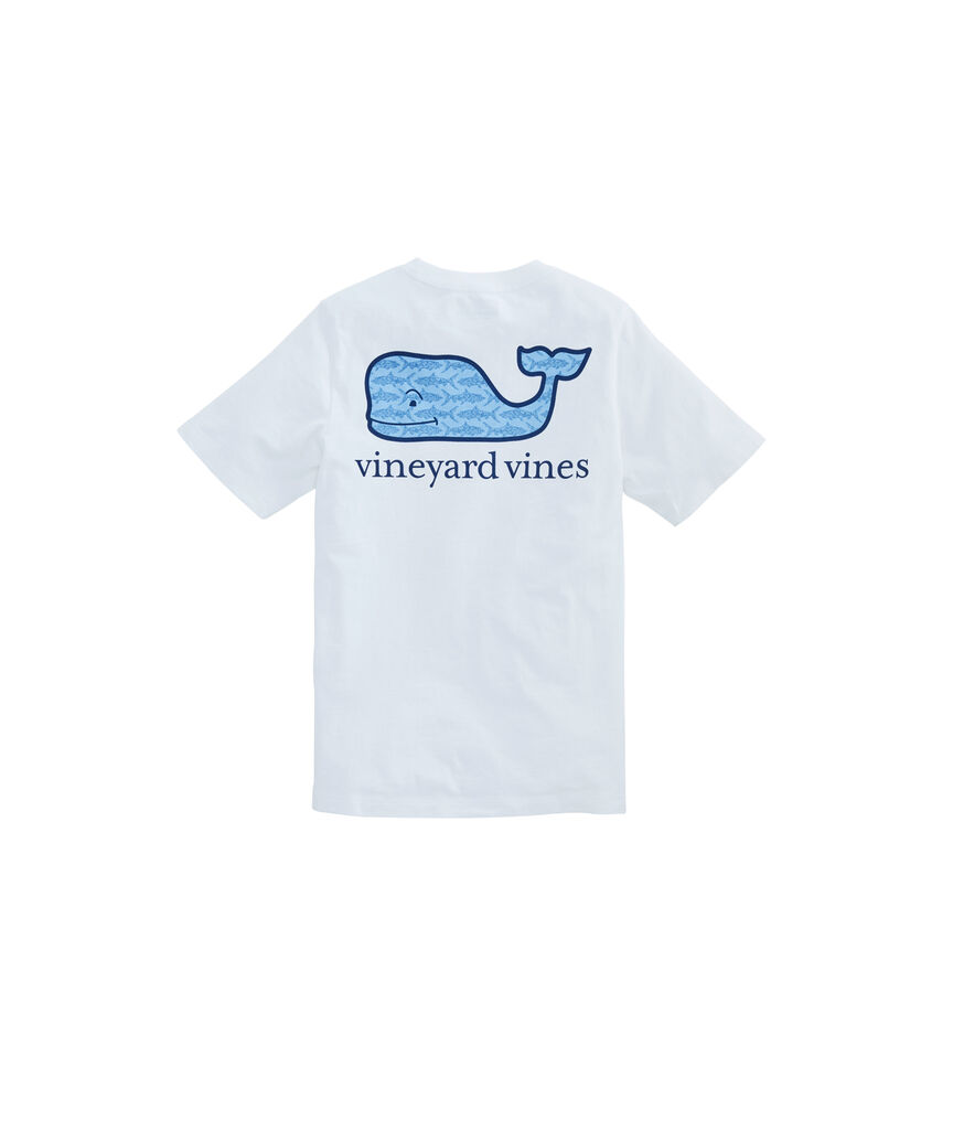 Boys Bonefish Sketch Whale Fill Pocket T-Shirt
