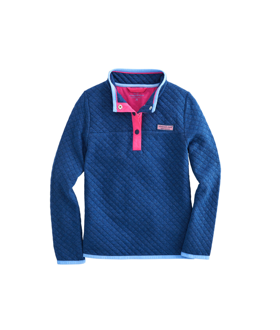 Vineyard Vines Boys Quilted Snap Placket Shep Shirt Pullover