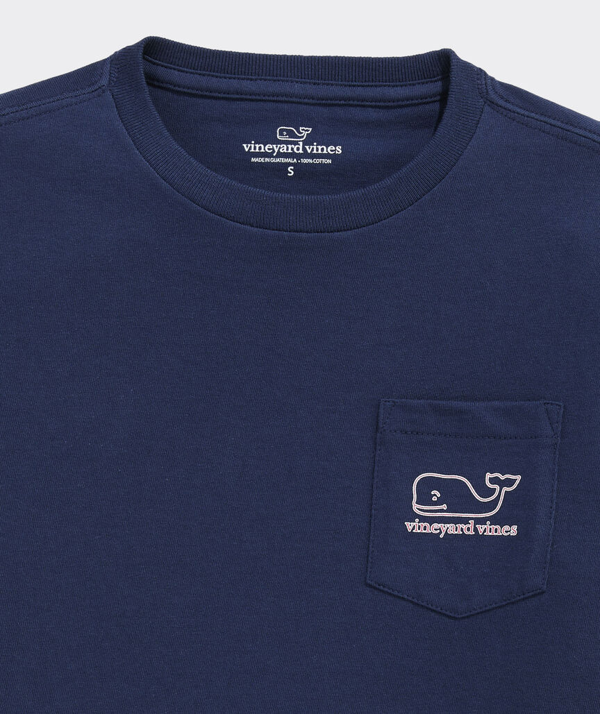 Boys' Stripe Whale Short-Sleeve Pocket Tee