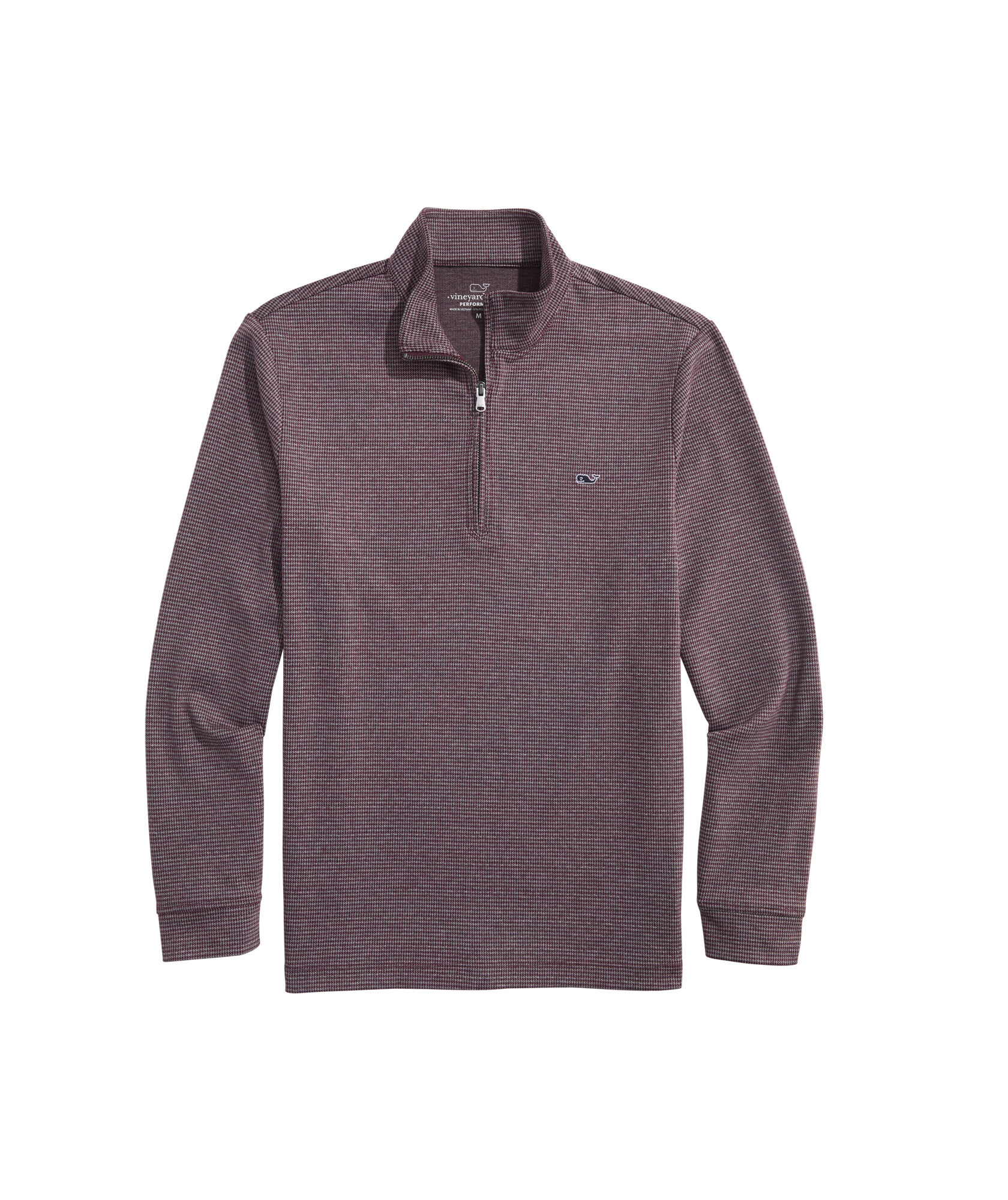 OUTLET Houndstooth Performance Quarter-Zip