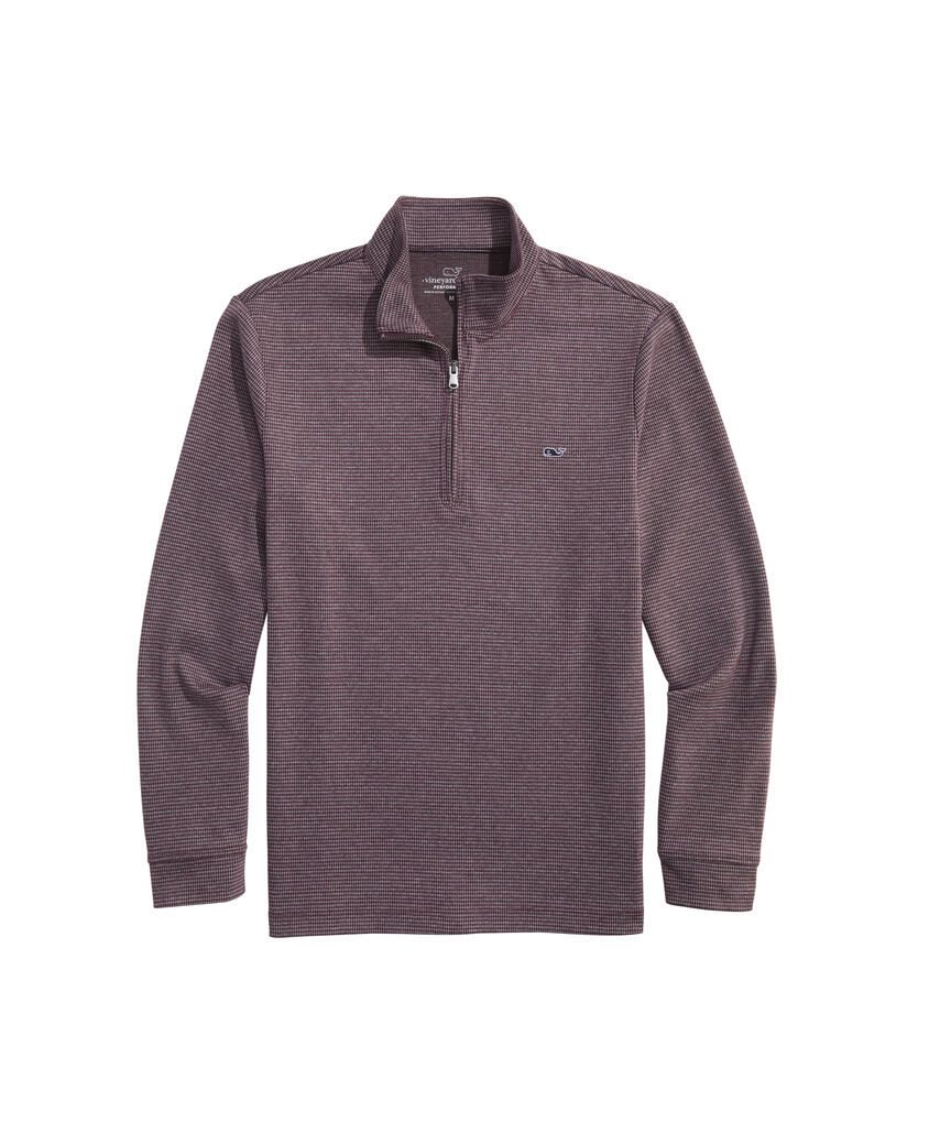 OUTLET Houndstooth Performance Quarter-Zip