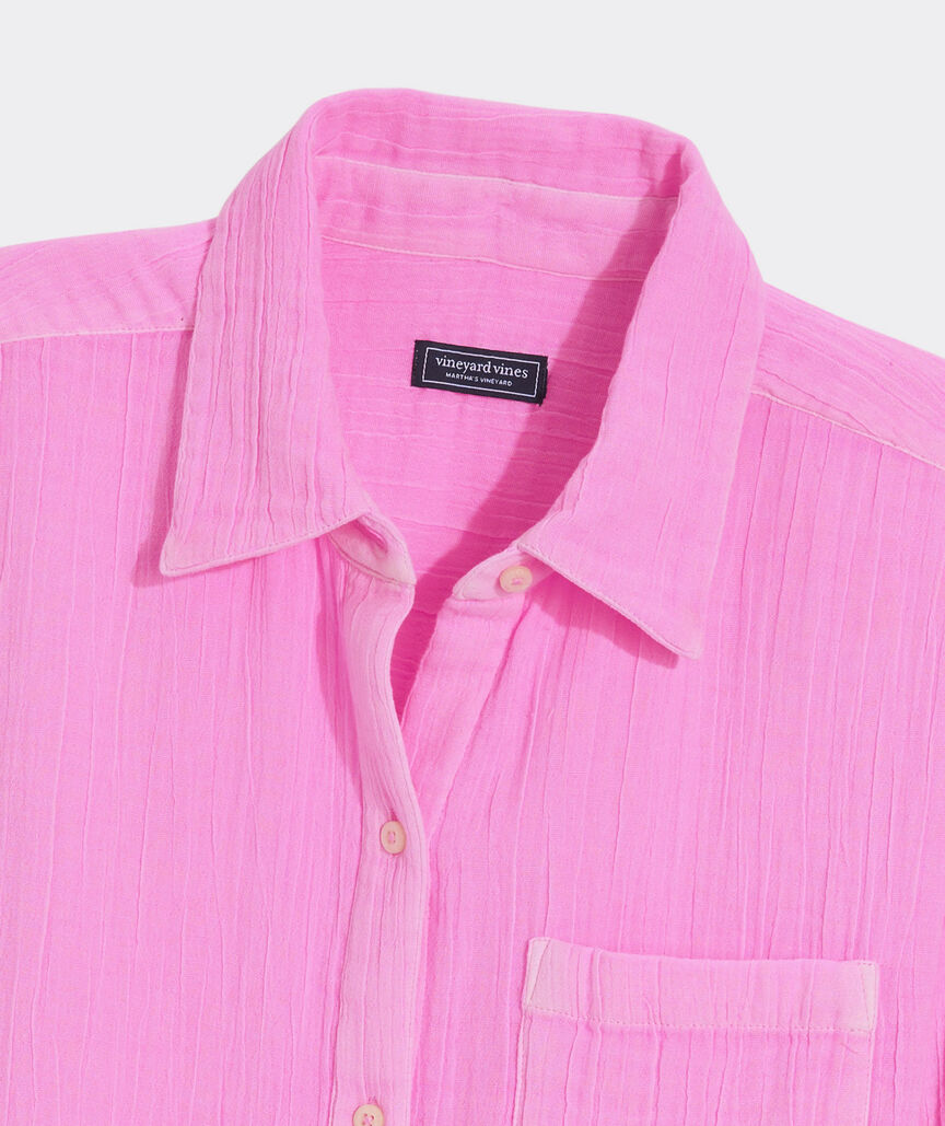 Birdie Gauze Button-Down