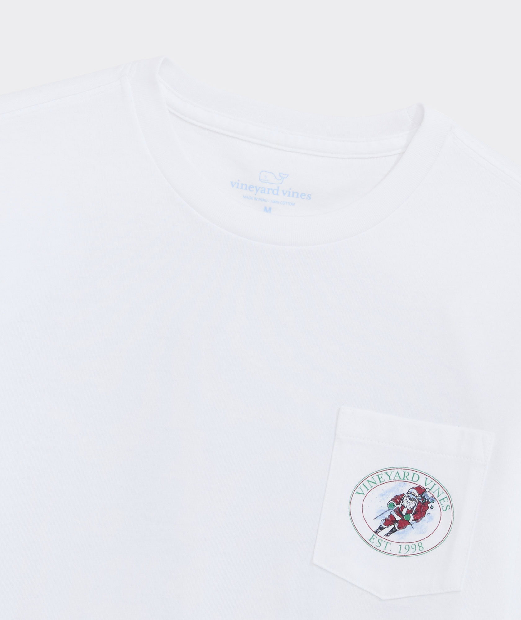 Boys' Santa Ski Long-Sleeve Pocket Tee