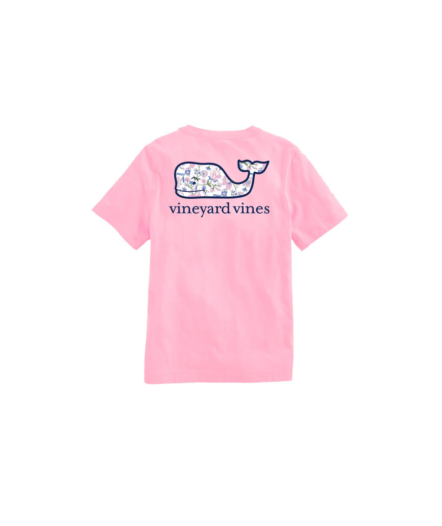 OUTLET Girls' Thalia Floral Whale Short-Sleeve Pocket Tee