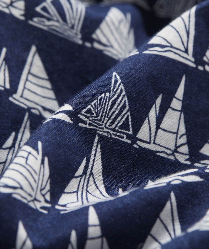 Cotton Short-Sleeve Boat Parade Shirt