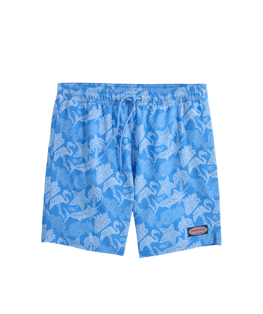 OUTLET 7 Inch Island Icons Chappy Swim Trunks
