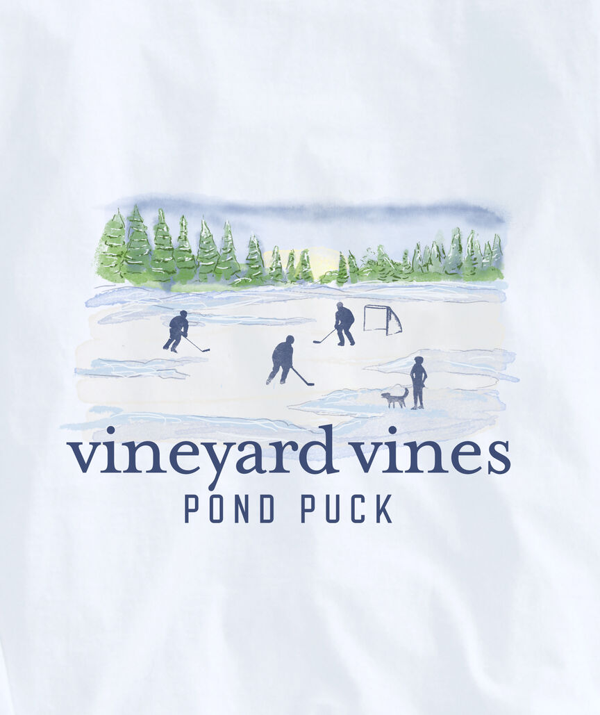 OUTLET Painted Pond Puck Long-Sleeve Pocket Tee