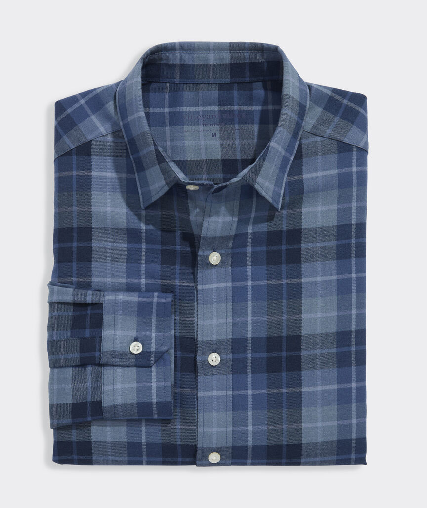 Performance Brushed Tech Twill Brant Point Plaid Shirt