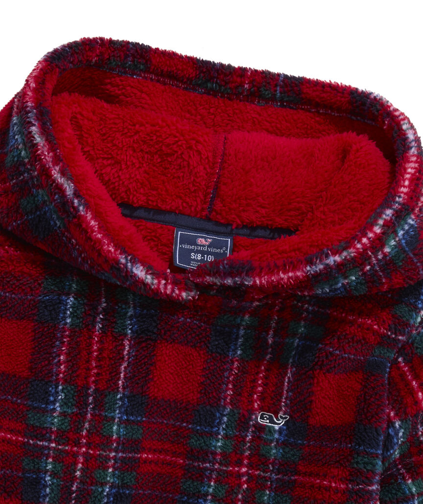 OUTLET Boys' Fleece Tartan Hoodie