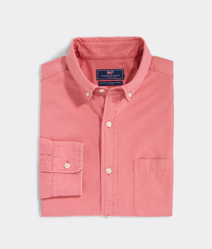 Classic Fit Solid Twill Murray Button-Down Shirt