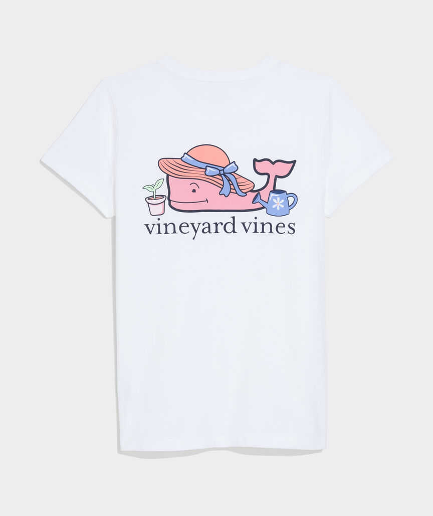 Women's Gardening Whale Short-Sleeve Pocket Tee