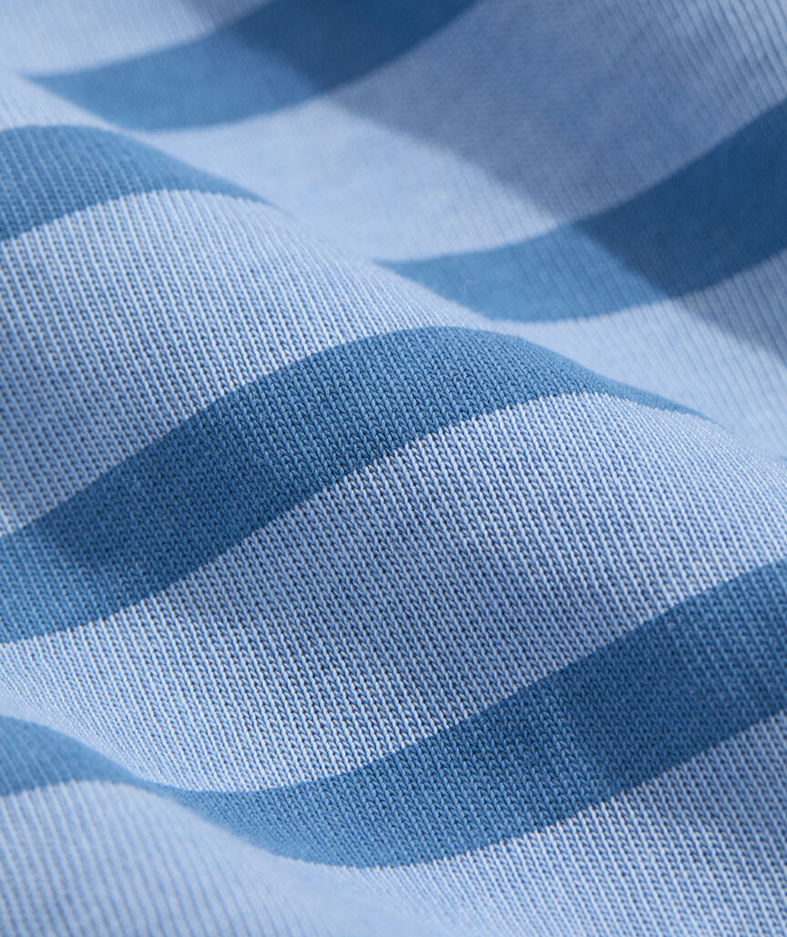 Garment-Dyed Striped Surf Long-Sleeve Hoodie Tee