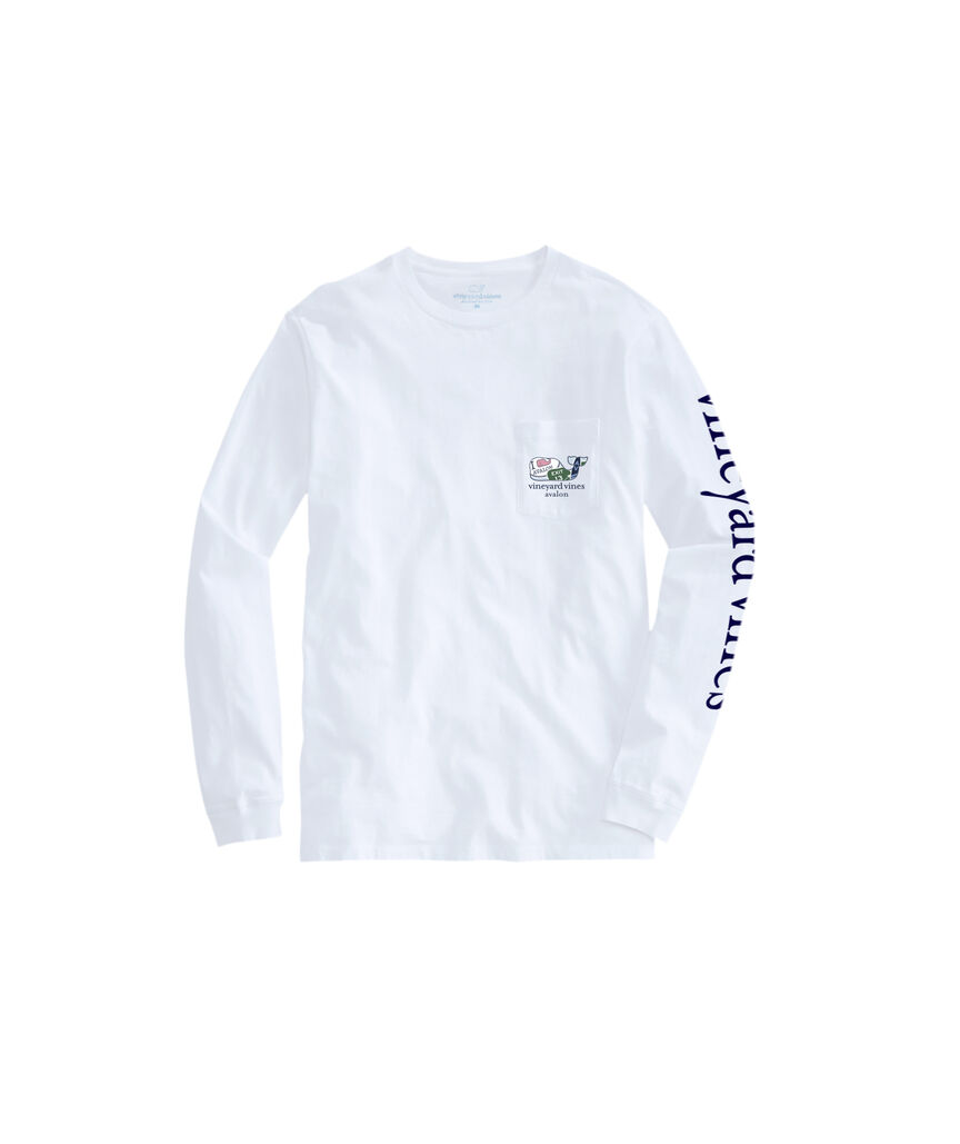OUTLET Avalon Sticker Whale Long-Sleeve Pocket Tee