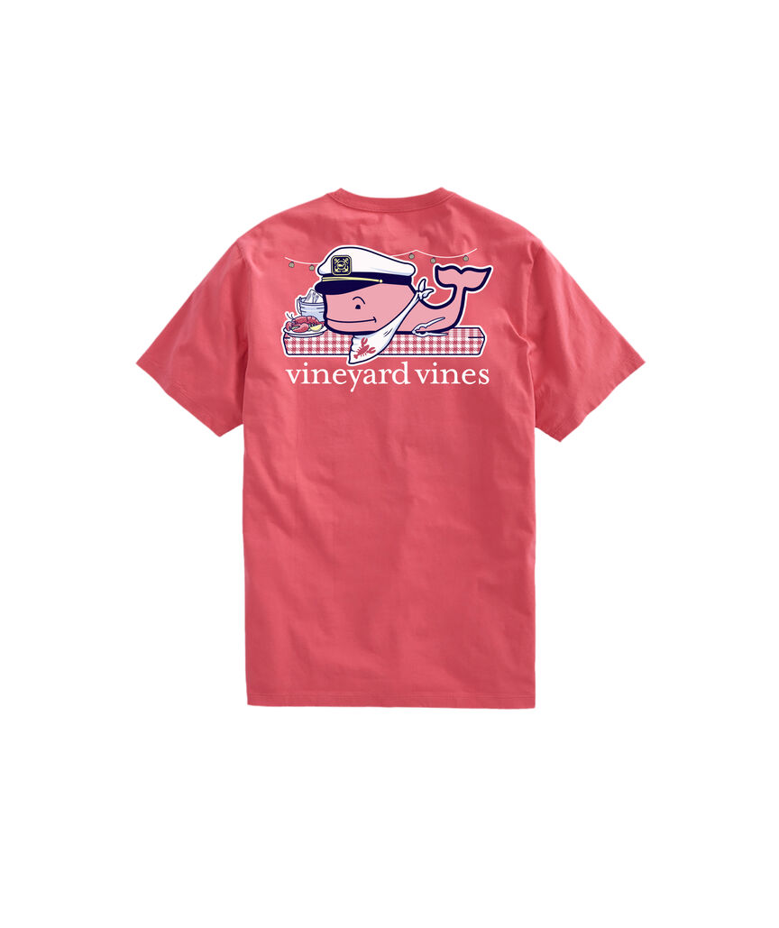 OUTLET Lobster Bake Whale Short-Sleeve Pocket Tee