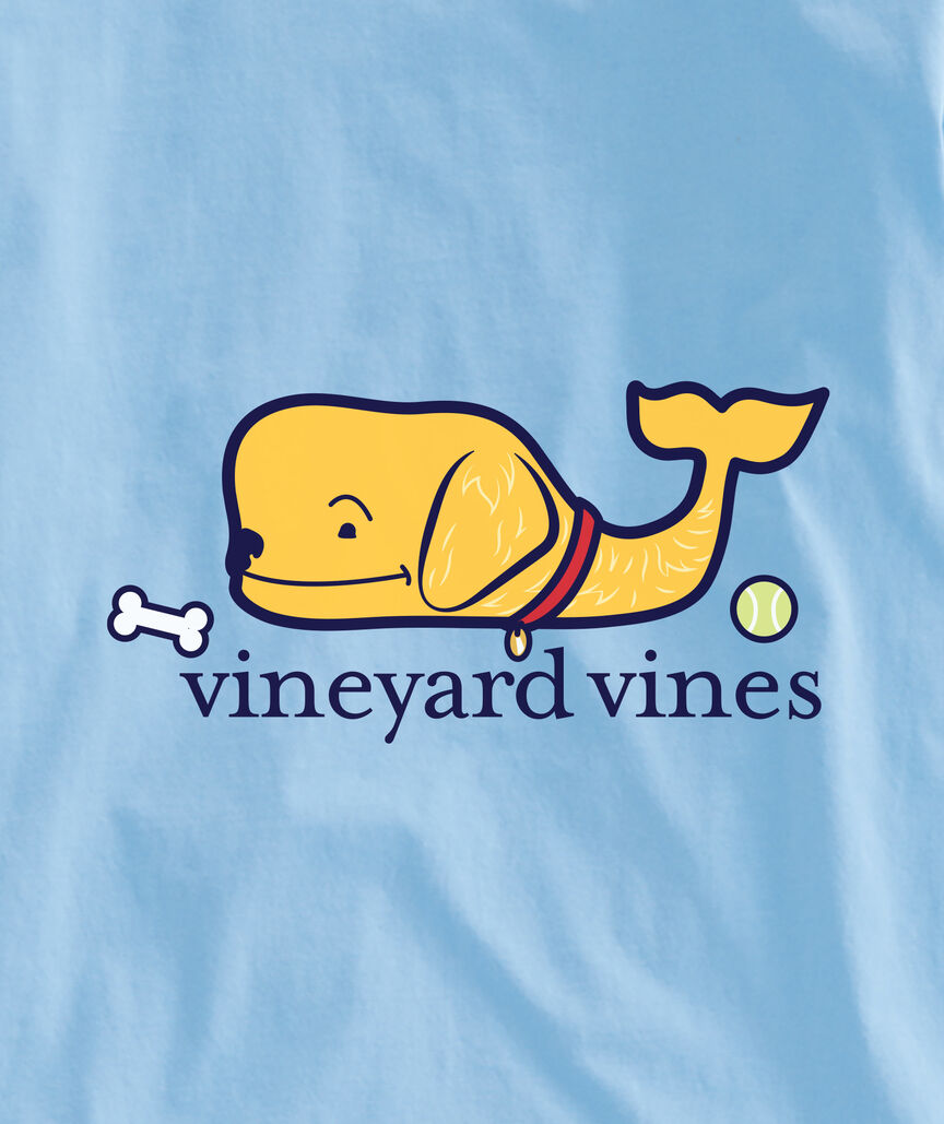 Golden Retriever Whale Long-Sleeve Pocket Tee