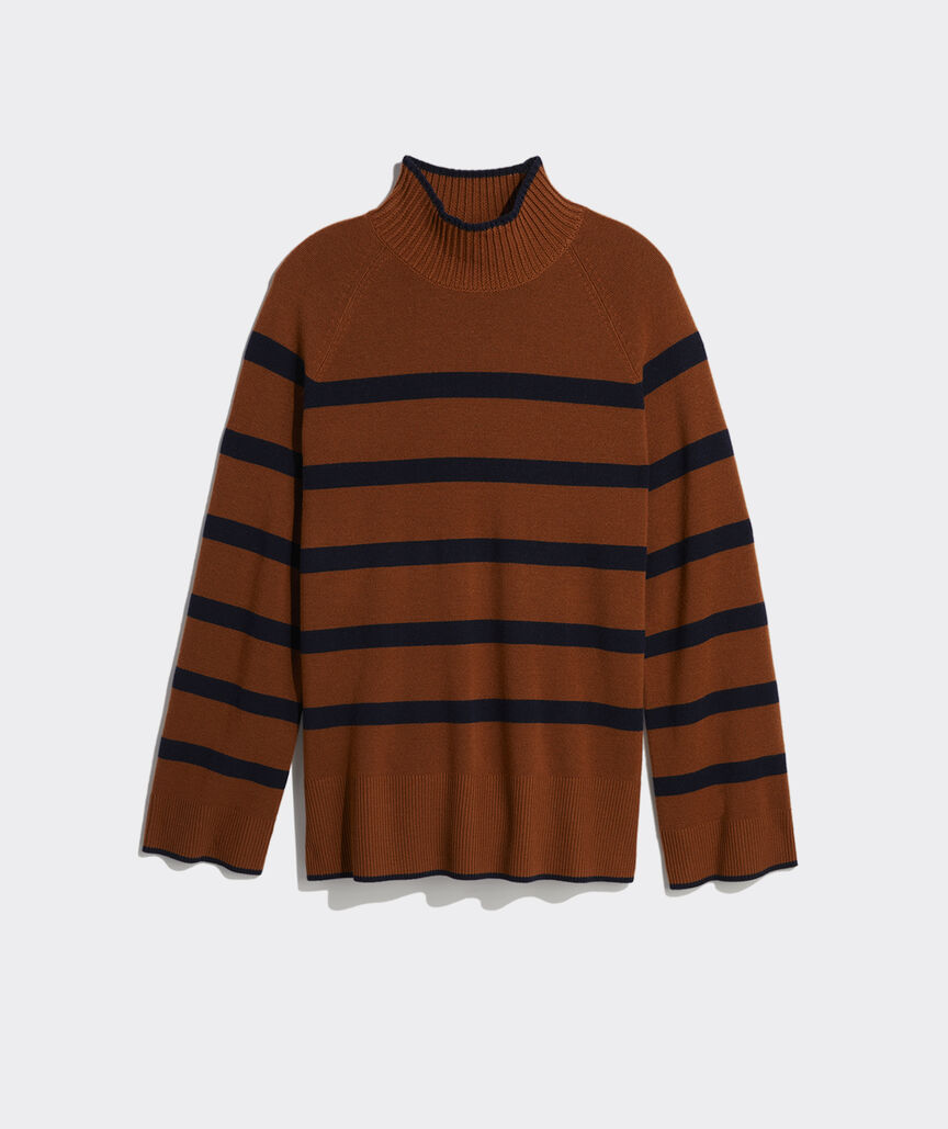 Breton Stripe Mockneck Sweater
