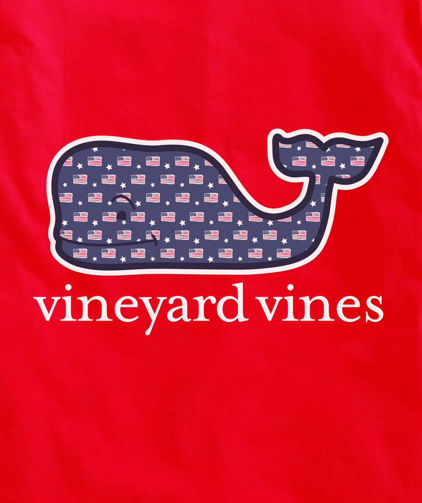 OUTLET Flag & Stars Whale Short-Sleeve Pocket Tee