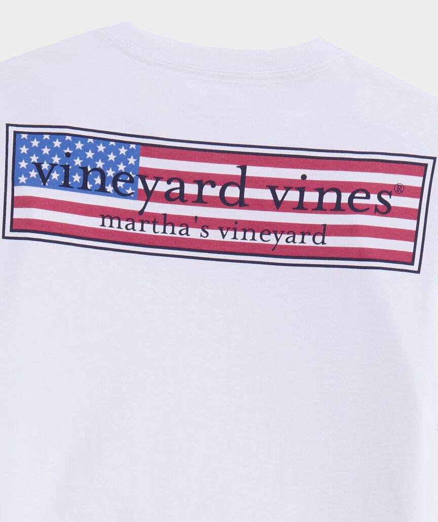 Boys' Classic USA Logo Box Short-Sleeve Pocket Tee