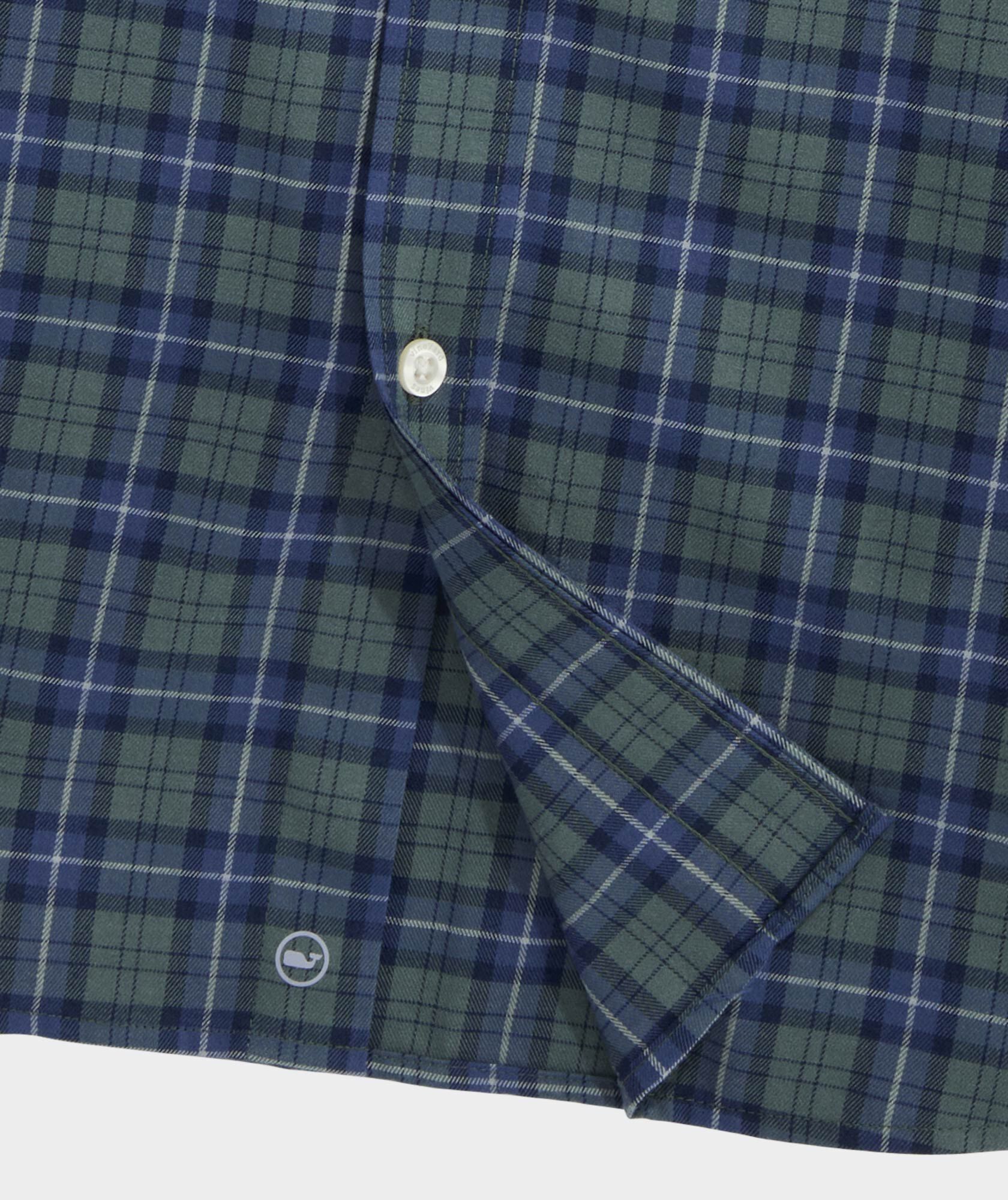 Performance Brushed Tech Twill Siasconset Plaid Shirt
