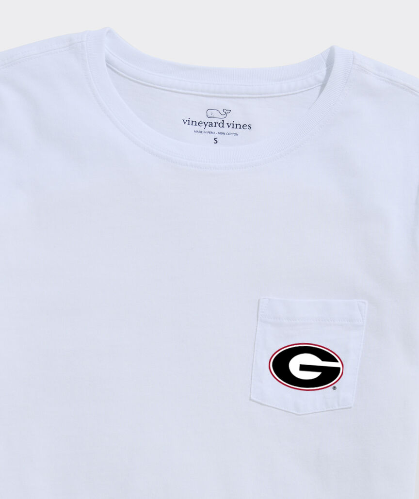 University of Georgia Women's Football Whale Short-Sleeve Pocket Tee