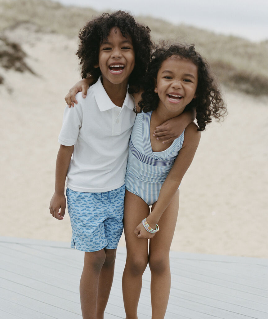 Shop Boys' Chappy Swim Trunks at vineyard vines