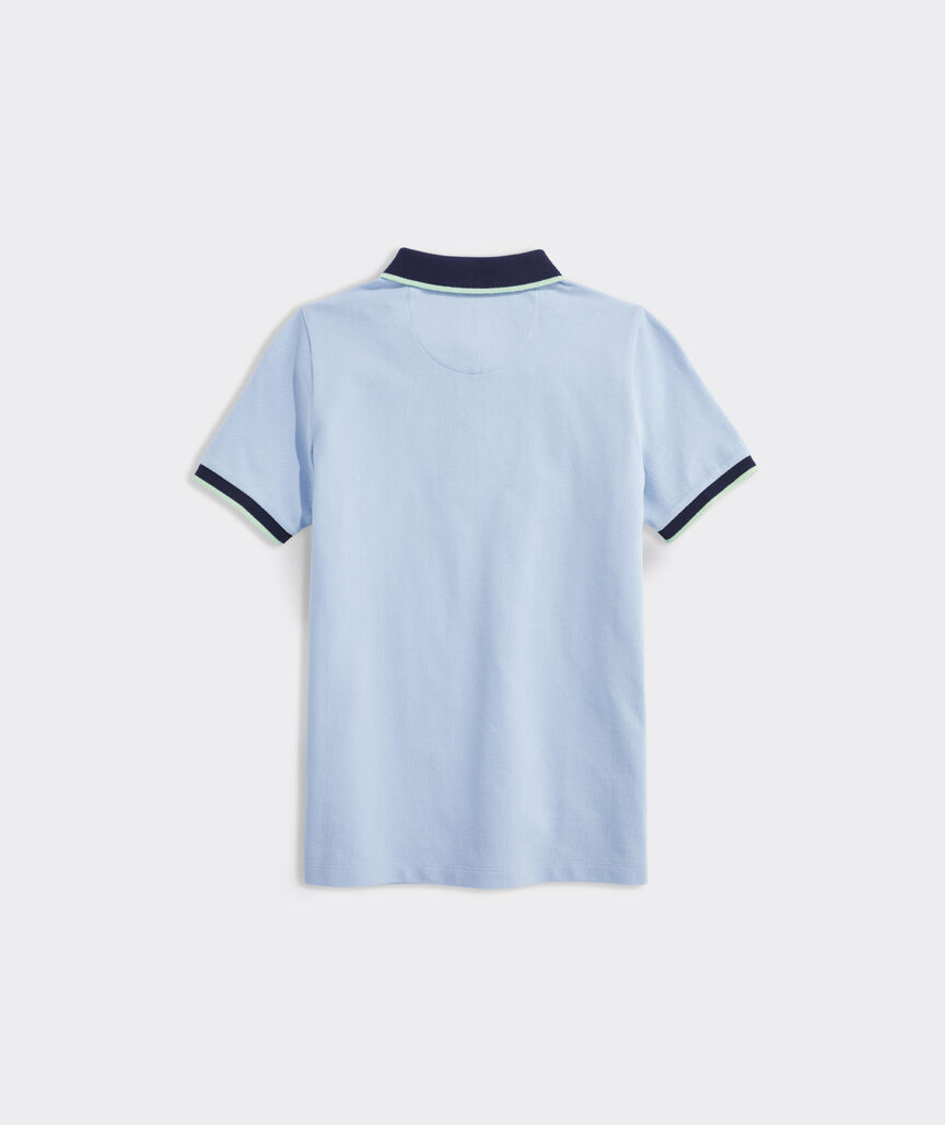 Boys' Heritage Tipped Pique Polo