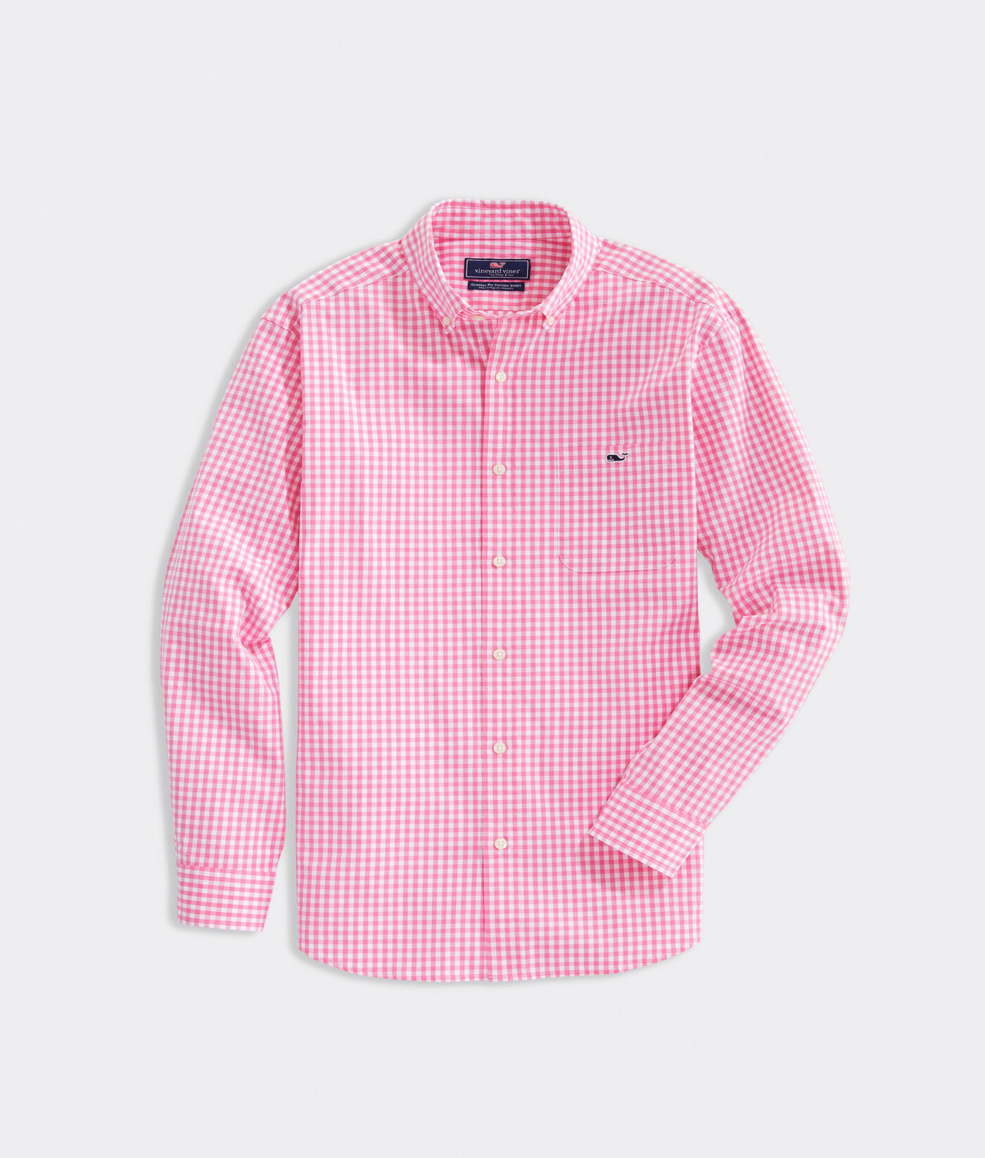 Tall Gingham Shirt in Stretch Cotton 