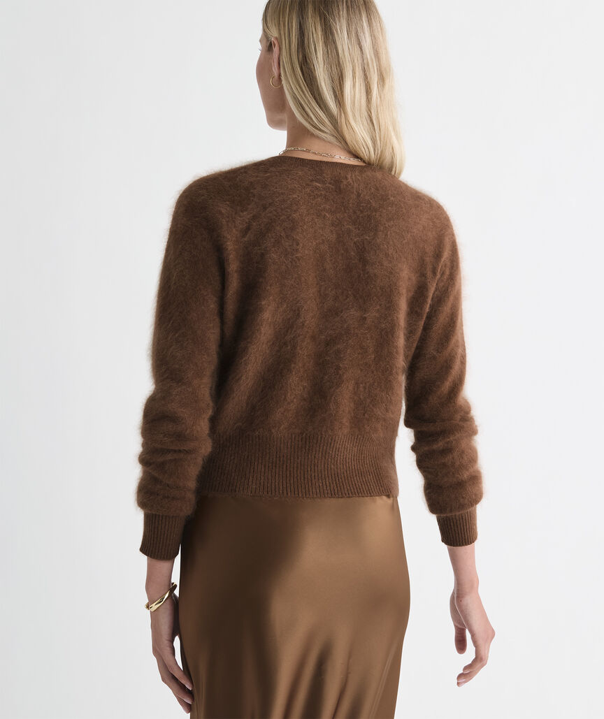 Brushed Cashmere Cardigan