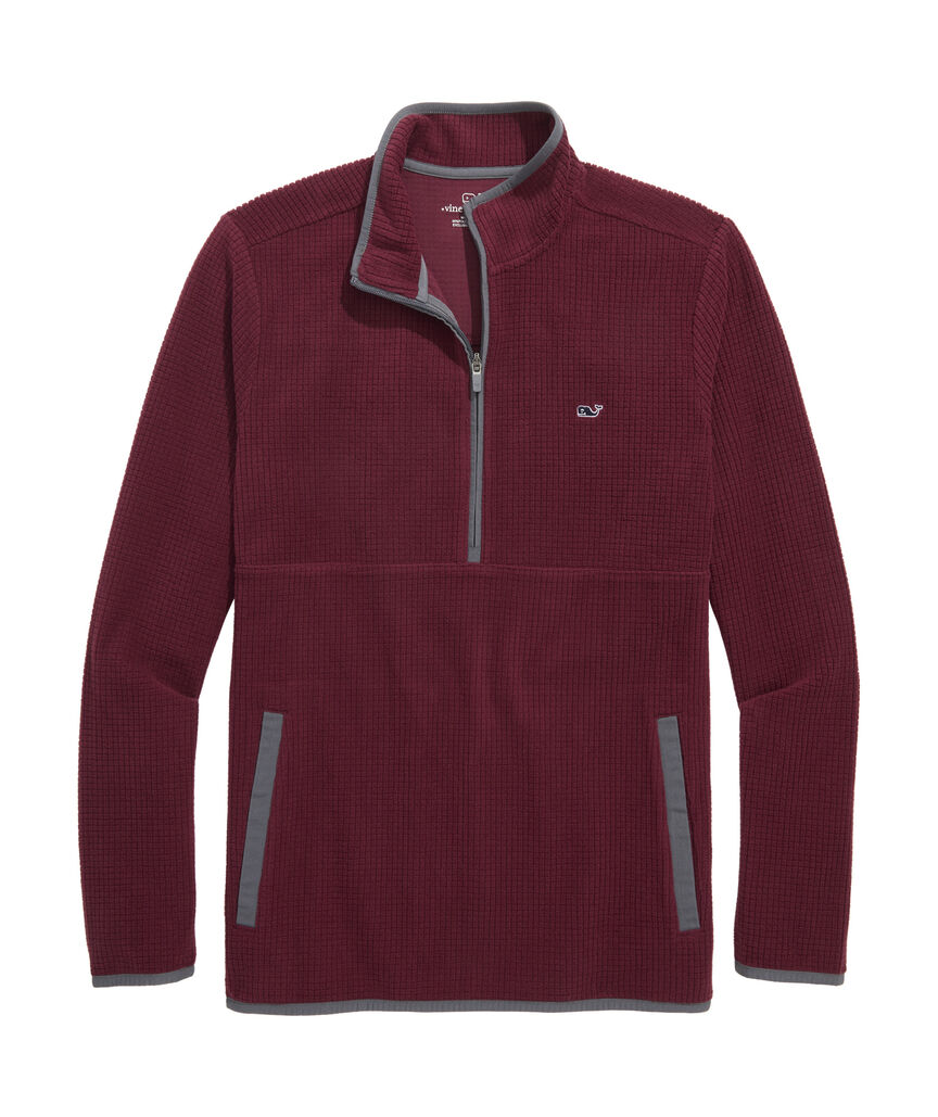 OUTLET Grid Fleece Quarter-Zip