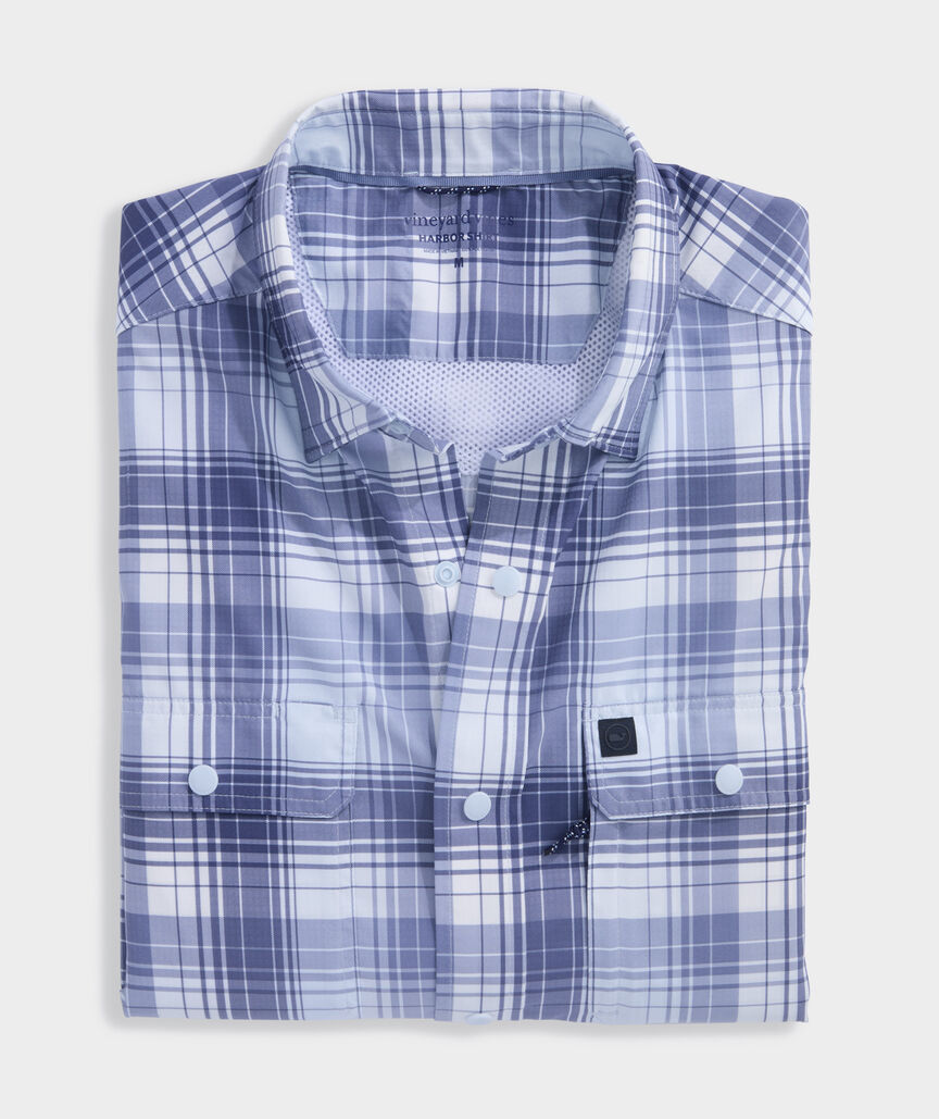 Deepwater Plaid Performance Harbor Shirt