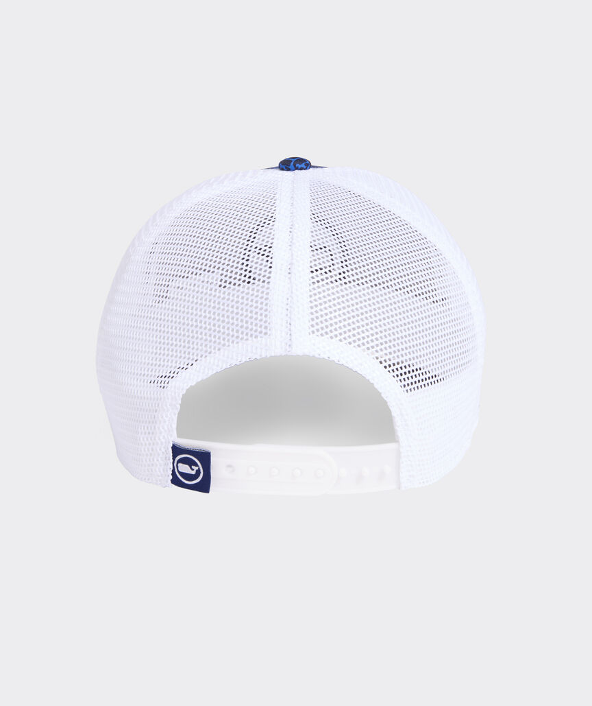 Puzzle Whale Chappy Whale Dot Trucker Hat