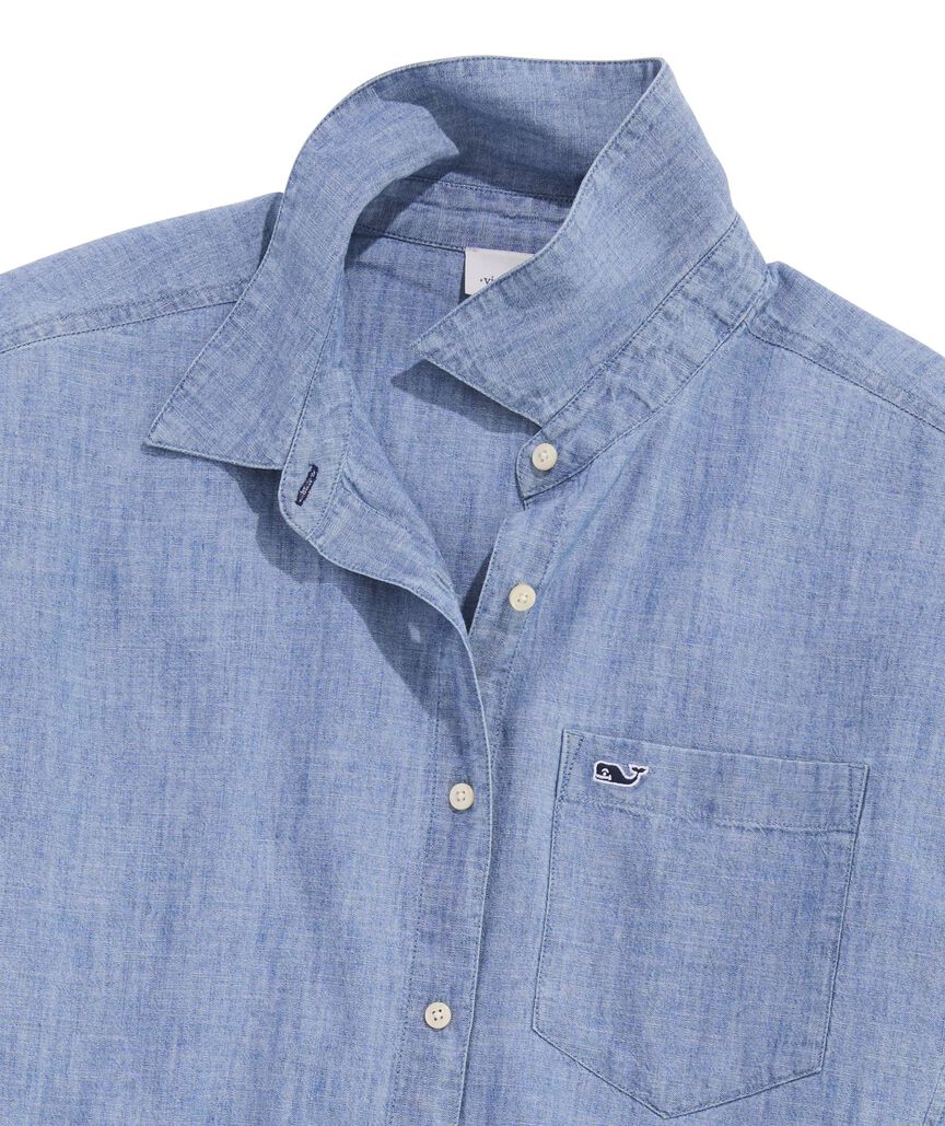 OUTLET Women's Chambray Weekend Button Down