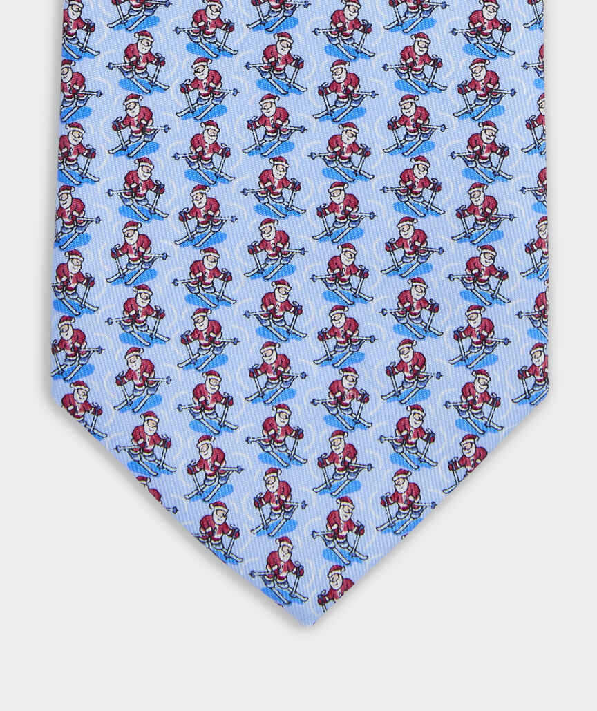 Skiing Santa Silk Tie