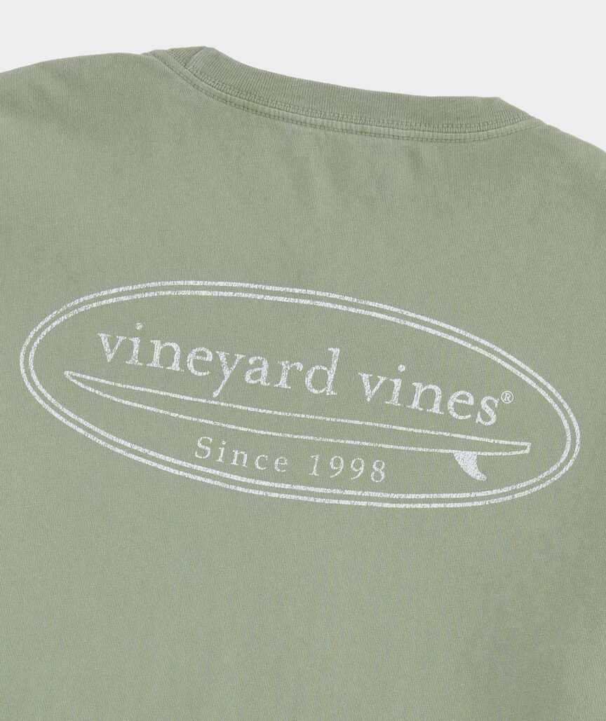 Drift-Dye Surf Logo Long-Sleeve Pocket Tee